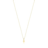 Lantisor aur 14K cu cruciulita 45 cm DiAmanti CR/003G14K-BO15NG14K_45cm-AS